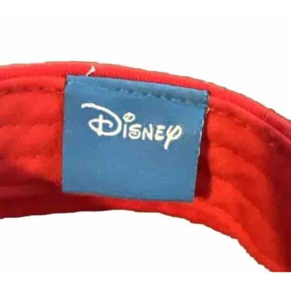 Walt Disney World Parks Disneyland Minnie Mouse Ears Polka Dot Red Visor Hat Cap - Picture 6 of 6